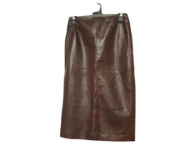 Christian Dior Skirts Brown Exotic leather  ref.913650
