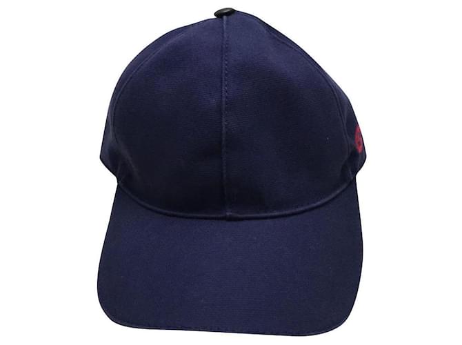 **Gorra de algodón azul marino Gucci  ref.913651