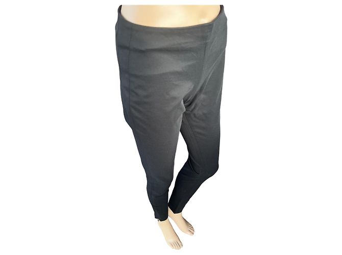 Calça elástica preta Balenciaga em rayon Preto