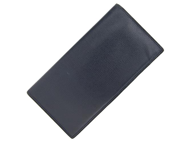 VALEXTRA Navy blue Leather  ref.913867
