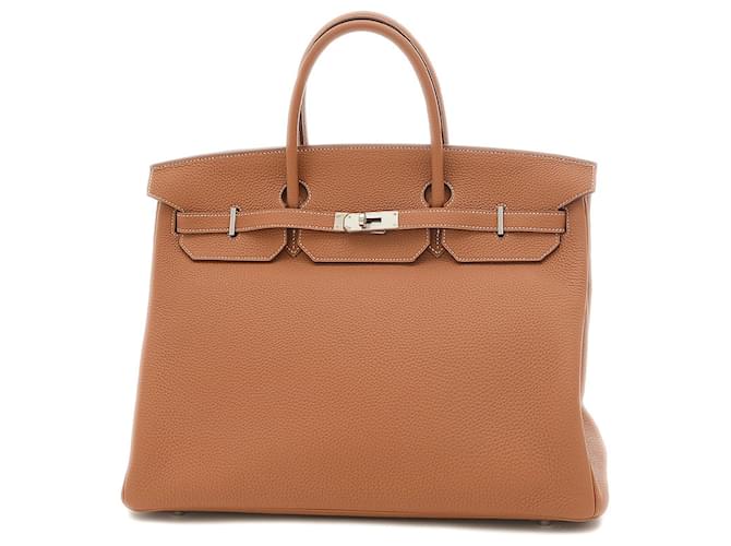 Hermès HERMES BIRKIN 40 Cuir Marron  ref.913934