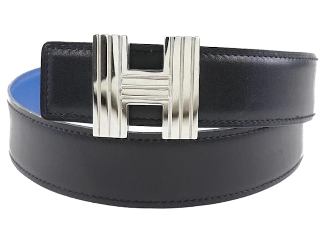 Hermès Black Leather  ref.914162