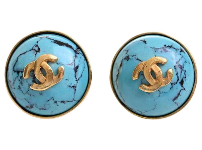 Chanel COCO Mark Turquoise Metal ref.914195 - Joli Closet