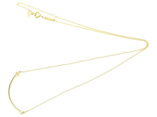 Tiffany & Co T Sorriso Dourado Ouro amarelo  ref.914237