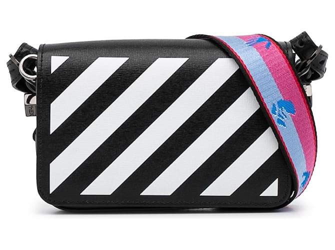 OFF-WHITE Binder Clip Bag Diag Baby Black White