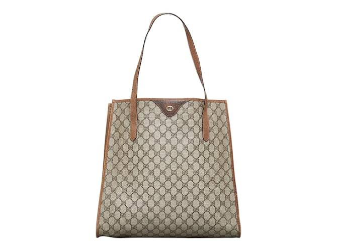 Gucci GG Supreme Tote Bag 92 02 998 Beige Cloth  ref.914440
