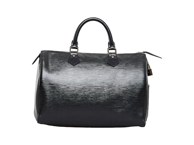 Louis Vuitton Epi Speedy 30 Black Bag - Satchel