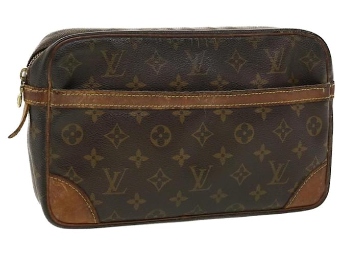 Louis Vuitton Monogram Compiegne 28 Clutch Bag M51845 LV Auth 41644 Cloth  ref.914527