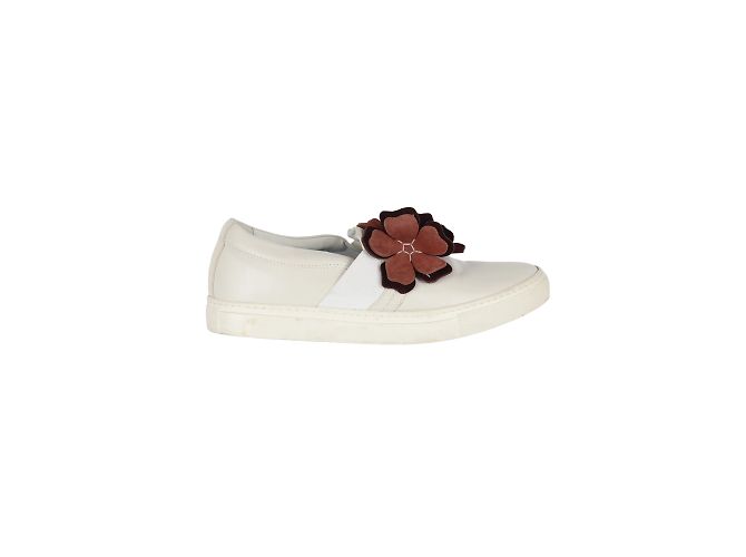 Baskets à appliqués floraux Lanvin Blanc