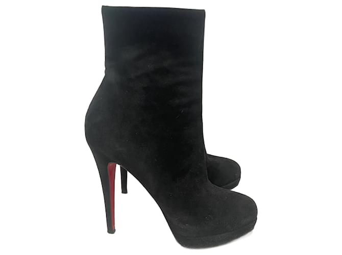 Louboutin zipper hot sale boots