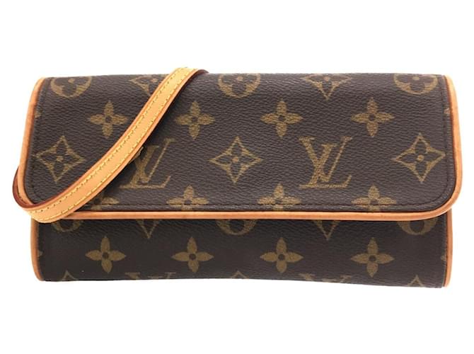 Louis Vuitton pochette twin GM shoulder bag waist pouch monogram clutc in  2023