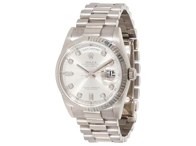 Rolex Day date 118239 Men s Watch In 18kt white gold Silvery Metal