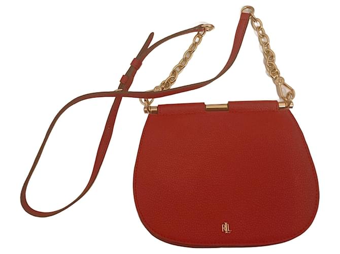 Ralph Lauren Handbags Red Leather  ref.915417