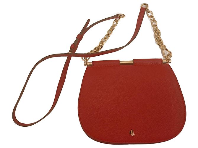 Ralph Lauren Handtasche aus rotem Leder