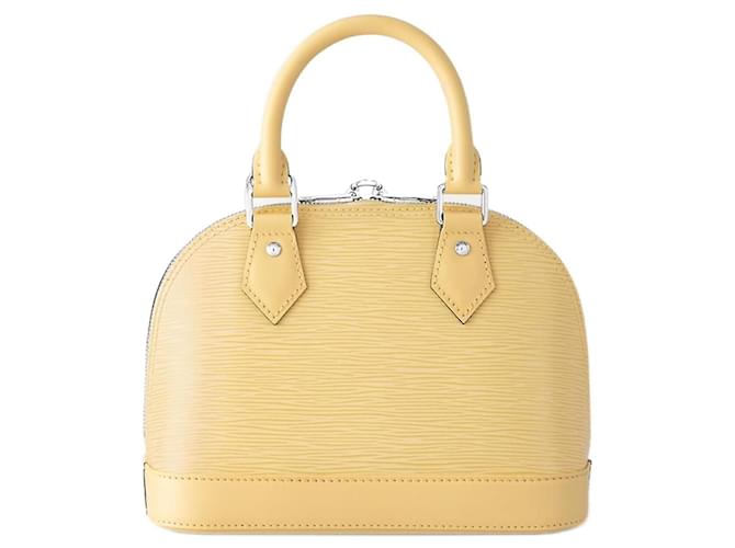 Handbags Louis Vuitton Louis Vuitton Alma Handbag in Yellow EPI LEATHER100919
