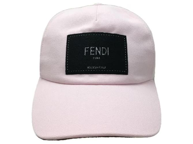 **Boné de beisebol de algodão rosa Fendi  ref.915452