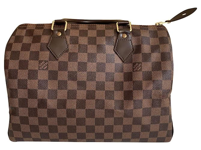 Louis Vuitton Damier Ebene Speedy 30 Satchel, Louis Vuitton Handbags