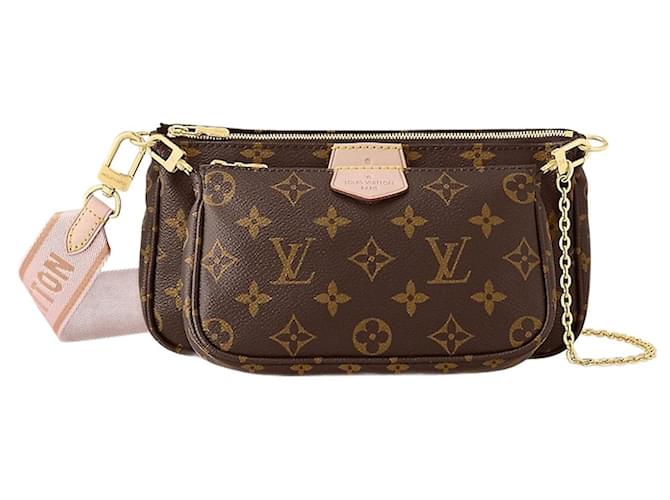 Handbags Louis Vuitton LV Multi Pochette Bicolor Leather