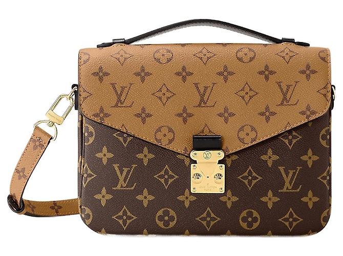 Bolsa Louis Vuitton Monogram Reverse Metis Marrom