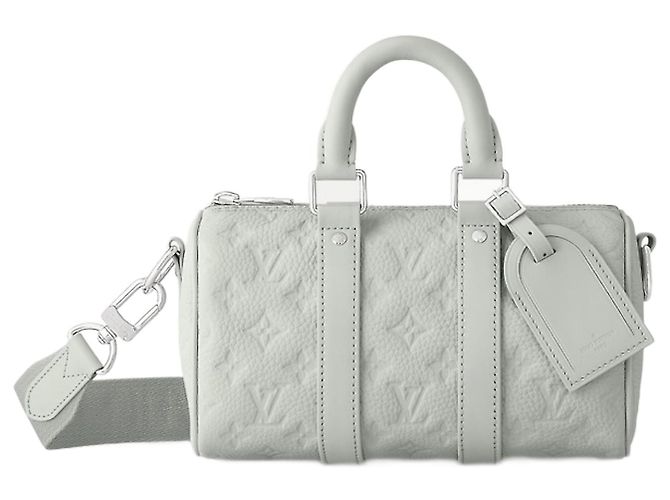 Abbesses Louis Vuitton LV Keepall 25 cuir gris