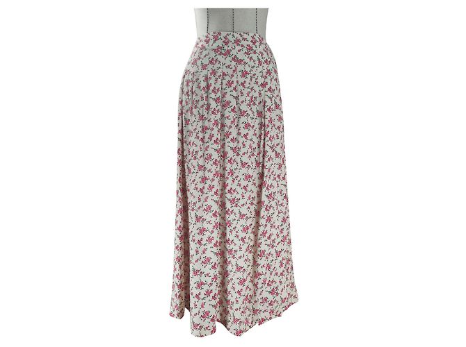 Jupe SéZane Tabata Imprimé Roses Viscose Multicolore 