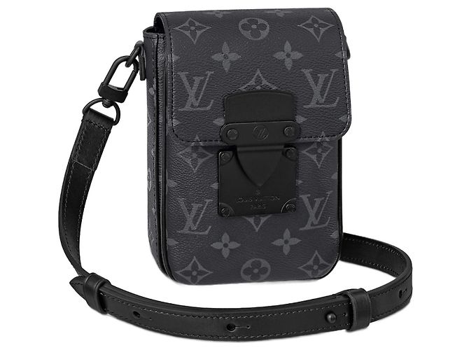 Louis Vuitton Carteira vestível vertical LV S Lock Preto