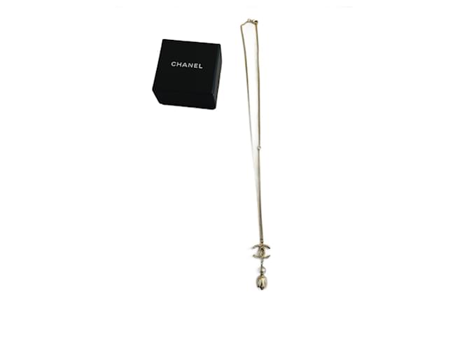 Chanel Colares longos Gold hardware Metal  ref.915583