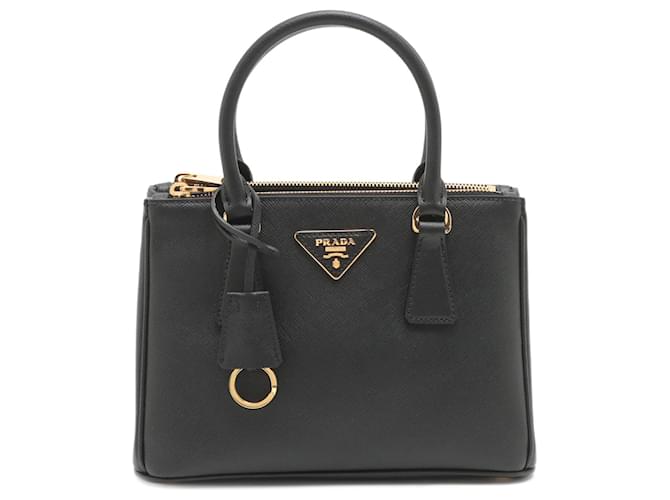 Prada Saffiano Leather Shoulder Bag Black