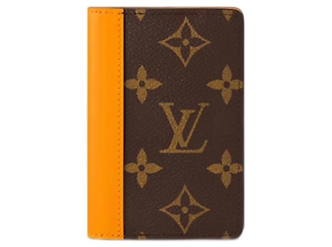 Louis Vuitton LV Pocket Organizer Macassar Marrom Lona  ref.915626