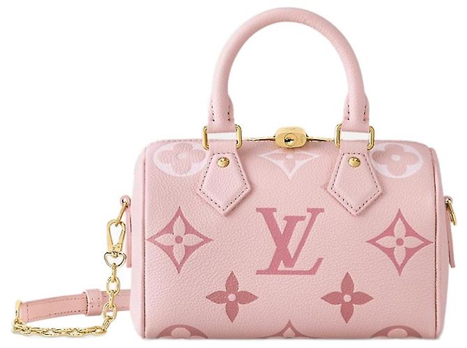 Louis Vuitton LV speedy 20 couro rosa