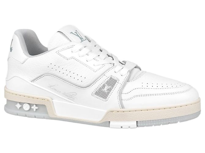 Baskets Louis Vuitton en cuir blanc