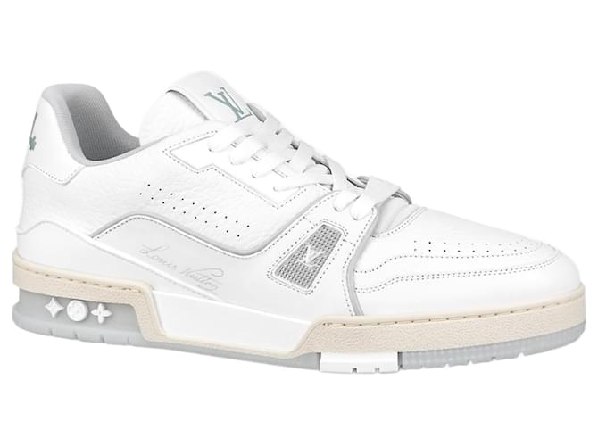 Louis Vuitton LV trainers new White Leather  ref.915735