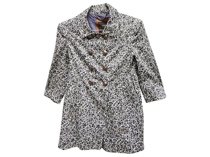 Thomas Burberry summer coat size 36 Grey Cotton  ref.915742