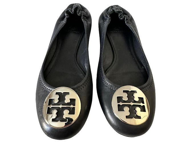 Tory Burch bailarinas de couro preto