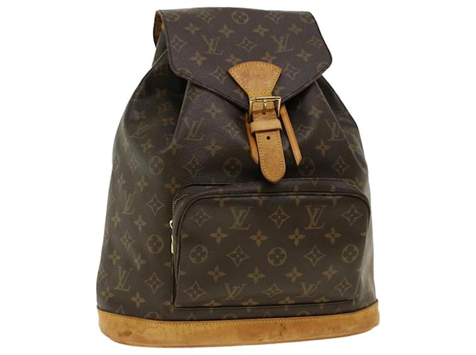 LOUIS VUITTON Monogram Montsouris GM Backpack M51135 LV Auth