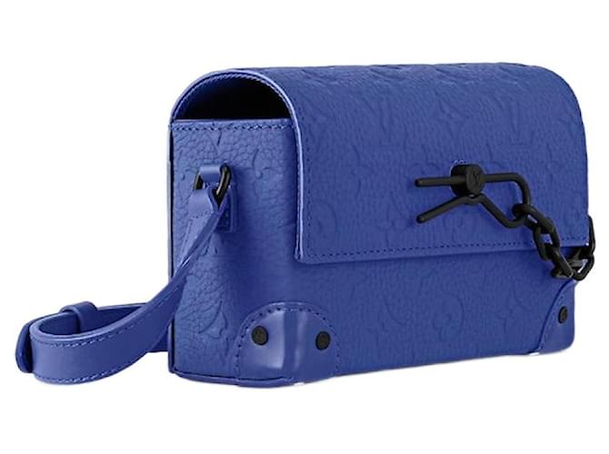 Louis Vuitton Carteira vestível LV Steamer Azul Couro  ref.915980