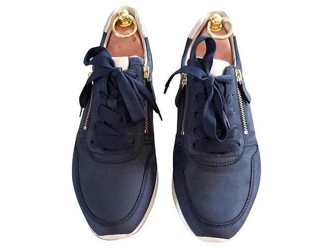 Autre Marque Sneakers Gabor blu navy e oro in nubuck