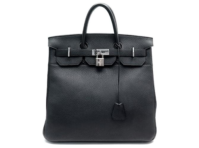 Hermès HERMES HAUT A BELT HAC HANDBAG 40 black Togo leather 035263CK HAND BAG  ref.916008