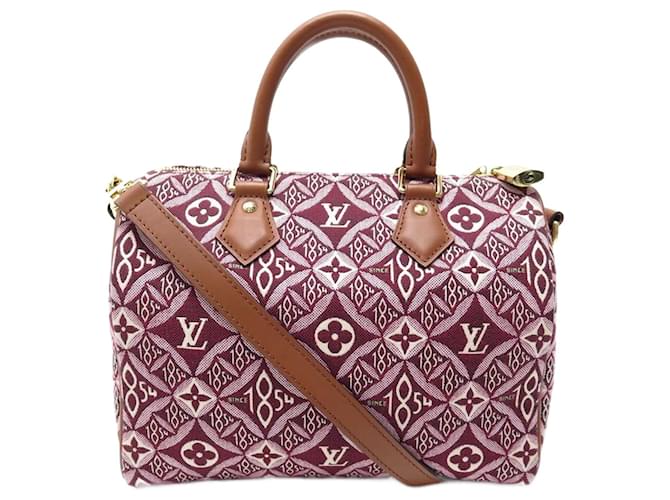 Louis Vuitton Louis Vuitton Since 1854 Speedy Bandouliere 25 Bag In Red  White Jacquard on SALE