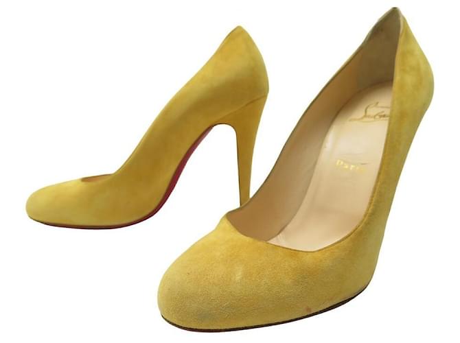 Louboutin on sale heels yellow