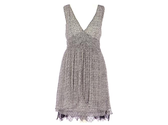 Zadig & Voltaire robe Grey Silk  ref.916675