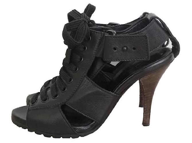 Burberry Sandals Black Leather  ref.916755