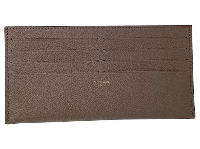 Louis Vuitton Poche-Platte Grau Leder  ref.916758