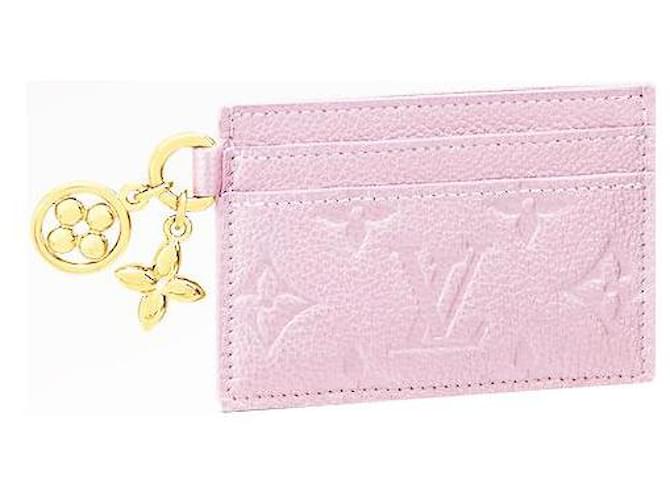 Louis Vuitton LV Charms Card Holder new Pink Leather ref.916862