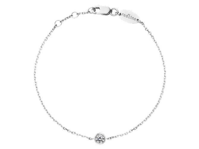 Pulseiras REDLINE T.  OURO BRANCO Prata
