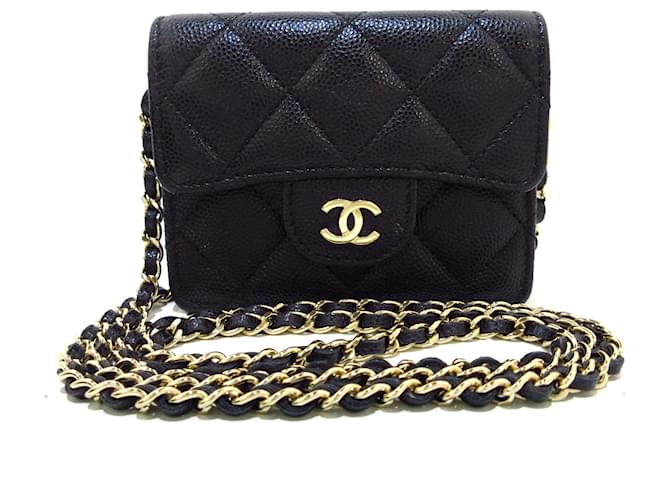 Chanel Wallet on Chain Black Leather ref.917500 - Joli Closet