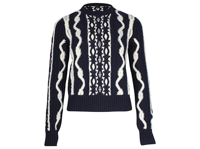 Chanel 2018 Paris-Hamburg Sweater in Navy Blue Wool  ref.917578