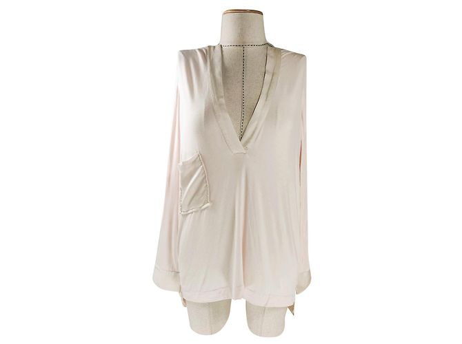 Top da Schumacher em seda e viscose rosa