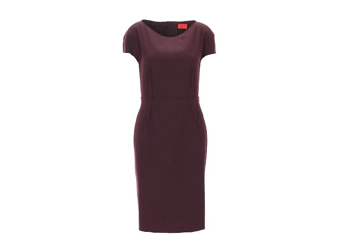 Lanvin Midikleid Etuikleid Dunkelburgunder Bordeaux
