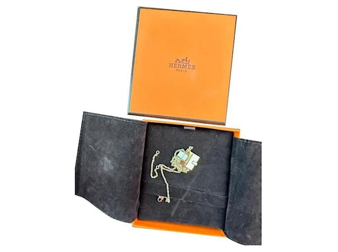Collier Hermès Irène Bijouterie dorée 
